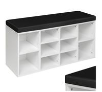 tectake® Meuble Chaussures Meuble de Rangement Moderne Meuble d'entrée pour Max. 10 Paires 103,5x48x30 cm, Rangement Chaussures Gain de Place idéal Entrée, Chambre, Dressing Rangements Chaussure