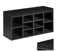 Meuble à chaussures - TECTAKE - Meuble à chaussures MAX en bois MDF 103,5 x 48 x 30 cm - Noir