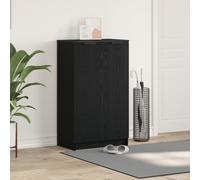 vidaXL Armoire à chaussures Chêne noir 59 x 35 x 100 cm Bois composite