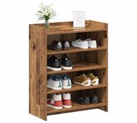 Meuble à chaussures Vieux Bois 73,5 x 36 x 92 cm | Bois d'ingénierie, Compartiments spacieux, Design épuré, Kit de montage inclus, Pour couloir ou salon