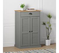 vidaXL Armoire à chaussures VIGO gris 60x35x96 cm bois massif de pin 353168