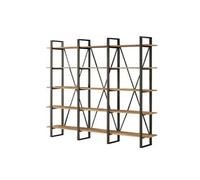 Meuble à étagères bois et métal ASTORIA