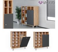 Meuble à linge Vicco Fynn, meuble de salle de bains avec panier à linge, meuble