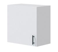 Meuble à suspendre, meuble haut pour cuisine avec 1 porte coloris blanc brillant - hauteur 59 x longueur 60 x profondeur 34 cm