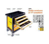 Meuble à tiroirs - VOREL - 58540 - 6 tiroirs - 177 pièces - Charge 150 kg