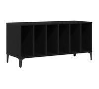 Meuble à vinyles - vidaXL - Chêne Noir - 100x38x48 cm - Bois d'ingénierie - Grand espace de stockage - 5 étagères