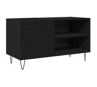 Meuble à vinyles - vidaXL - Chêne Noir - 85x38x48 cm - Bois d'ingénierie - 3 étagères - Moderne - Réversible