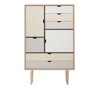 Meuble Andersen S5 Armoire en chêne traité au savon/ Sable