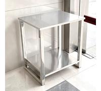 Meuble Aquarium Support de Terrasse pour Terrariums à 2 Niveaux pour Coin, Support pour Reptiles avec Cadre en Acier Inoxydable pour Ferme, Armoire Étanche pour Aquarium à Insectes pour Intérieur(60x4