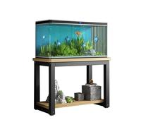 Meuble Aquarium Support pour Aquarium avec Tapis Antidérapants, Table Noire pour Aquarium à Tortues, Meuble pour Aquarium de Salon, Table Décorative pour Aquarium, Support pour Reptiles(A,100x50cm(39