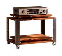 Meuble Audio Anti-Vibration pour Home Cinéma Support Hi-FI À 2 Ou 3 Niveaux pour Amplificateur Et Rangement CD Étagère pour Récepteur, Platine Vinyle Équipement Studio(62.8 * 40 * 45cm(2Tier))