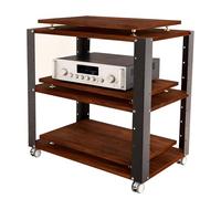 Meuble Audio Anti-Vibration pour Home Cinéma Support Hi-FI À 2 Ou 3 Niveaux pour Amplificateur Et Rangement CD Étagère pour Récepteur, Platine Vinyle Équipement Studio(62.8 * 40 * 69cm(3Tier))
