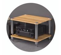 Meuble Audio HiFi - Support AV à 2/3/4 Niveaux pour platines vinyles et Composants Audio avec Pieds amortisseurs - Meuble HiFi Robuste et élégant pour Installation Home cinéma