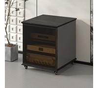 Meuble audio stéréo, meuble TV audio-vidéo, support pour audiovisuels | Meuble audio stéréo, support pour équipements audio et meuble pour platine vinyle(Gray,63.6cm/25in)