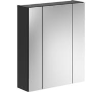 Meuble avec miroir - Noir laqué - KLEANKIN