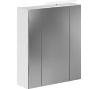 Meuble avec miroirs + LED - Blanc brillant - KLEANKIN