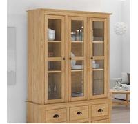 Meuble avec Portes en Verre - Bibliothèque de salon (1 pc）moderne - Placard Commode - BODO Marron miel_26npu59m