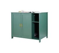 Meuble Bac à Litière Chats Autonettoyant Armoire Avec Séparateur 105×68×88,5cm