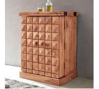 Meuble bar 65-130x50x91 cm en sheesham massif naturel - RAFFY