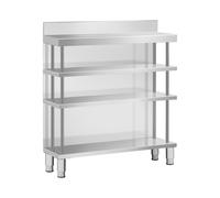 Meuble bar comptoir - inox - 100 x 30 x 105 cm - Royal Catering RCSBW-1