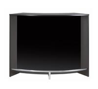 Meuble Bar Meuble Comptoir Noir ou Blanc Face Noire 134,5 x 104,8 x 55,3 cm - Noir - L 134.5 x l 55.3 x H 104.8 cm