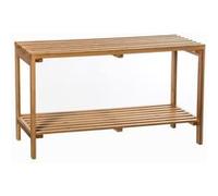 Meuble bas 2 niveaux salle bain Varia naturel bambou Naturel G