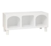 Atmosphera - Etagère 3 Compartiments Tara Blanc 90x40x32cm
