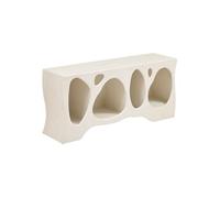 Meuble bas 4 étagères Chesni ivoire 137x36cm - Atmosphera createur d'interieur
