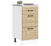 Meuble bas | Armoire Buffet de cuisine BONNIE | Armoire de cuisine Kalmar chêne sonoma | bois d'ingénierie - BELLE M70272067