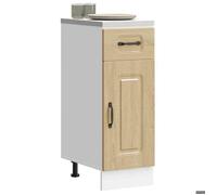 Meuble bas | Armoire Buffet de cuisine BONNIE | Armoire de cuisine Kalmar chêne sonoma | bois d'ingénierie - BELLE M78361231