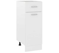 Meuble bas | Armoire Buffet de cuisine BONNIE | Armoire de plancher à tiroir Blanc 30x46x81,5cm | bois ingénierie - BELLE M33061371