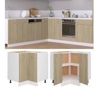 Meuble bas | Armoire Buffet de cuisine BONNIE | Armoire de plancher d'angle - chêne sonoma 75,5x75,5x81,5 cm | bois - BELLE
