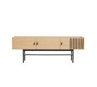 Meuble bas Array 150cm black lacquered metal base