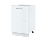 Meuble bas de cuisine Bellissi Blanc 1 porte L 50 cm - Cuisineandcie