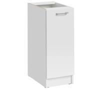 Meuble bas de cuisine Eco Blanc 1 porte L 30 cm - Cuisineandcie