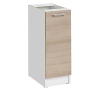 Meuble bas de cuisine Eco Chene Naturel 1 porte L 30 cm - Cuisineandcie