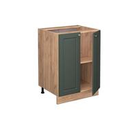 Meuble bas de cuisine Fame-Line, 60cm, PT Marbre, Vert Or Campagne/Chêne de force doré, Vicco 45936