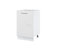 Meuble bas de cuisine Lovia Blanc Mat 1 porte L 50 cm - Cuisineandcie