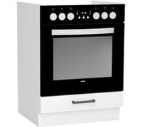 PEGANE Meuble Bas de Cuisine pour Four avec 1 tiroir Coloris Blanc- Longueur 60 x Profondeur 51 x Hauteur 82 cm