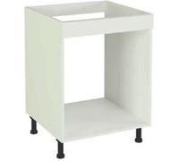 Meuble bas de cuisine pour four coloris blanc - Hauteur 85 x Longueur 60 x profondeur 58 cm