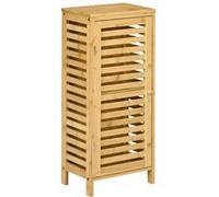 kleankin - Armoire de salle de bain en bambou - Bambou - 30x19.9x70cm - Bois naturel