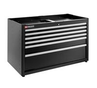 Meuble bas double 6 tiroirs 1269 x 421 mm noir - FACOM - JLS3-MBD6TBS