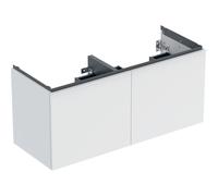 Meuble bas Geberit Acanto 2 tiroirs 2 tir anglaise lavabo 2C 120cm blanc mat - GEBERIT 503.007.01.3