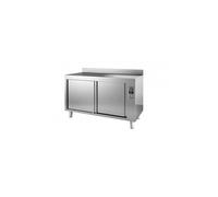 Meuble Bas Inox Chauffant Avec Dosseret - Gamme 600 - Combisteel - 1800x600Coulissante