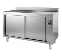 Meuble Bas Inox Chauffant Avec Dosseret - Gamme 600 - Combisteel - 2000x600Coulissante inox G