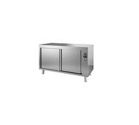 Meuble Bas Inox Chauffant Double Façade - Gamme 700 - - 1200x700Coulissante