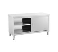 Meuble bas inox - ECO - 150 x 60 cm - 600 kg - Royal Catering RCSSCB-150X60-E