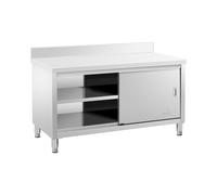 Meuble bas inox - ECO - 150 x 70 cm - 600 kg - Dosseret - Royal Catering RCSSCB-150X70-E-B