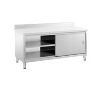 Meuble bas inox - ECO - 180 x 70 cm - 600 kg - Dosseret - Royal Catering RCSSCB-180X70-E-B