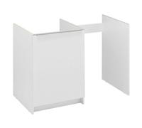 Meuble bas kitchenette CLASSIK 100cm 1 porte avec niche pour réfrigérateur - MODERNA - ABCE100D05